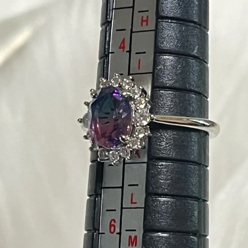Fragrant Jewels Dual Tone Halo Ring